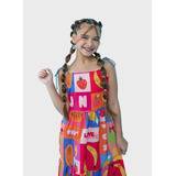 Vestido Infantil Alca Cordinha