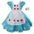 Vestido Infantil Alice No País Das Maravilhas 1 A 6 Anos