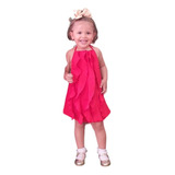 Vestido Infantil Babado Camadas Natal Roupa Juvenil Novidade