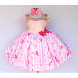 Vestido Infantil Bailarina Festa Casamento Daminha E Tiara