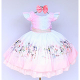 Vestido Infantil Bailarina Luxo Rosa