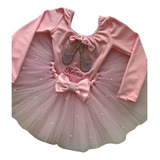 Vestido Infantil Bale Bailarina Flor Renda Saia Tutu Armada