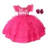 Vestido Infantil Barbie Pink Luxo Com Tiara