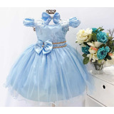 Vestido Infantil Batizado Aniversário Varias Cores Tiara