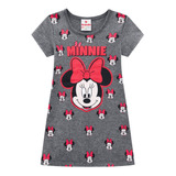 Vestido Infantil Bebê Menina Minnie Disney Brandili Original