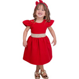 Vestido Infantil Bebe Vermelho