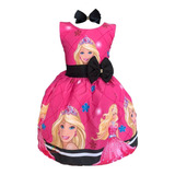 Vestido Infantil Boneca Barbie Glamorosa Luxo