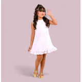 Vestido Infantil Branco Batizado