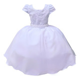 Vestido Infantil Branco Daminha