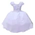 Vestido Infantil Branco Luxo Daminha Festa Florista 4 Ao 16
