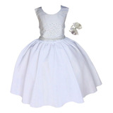 Vestido Infantil Branco Luxo