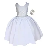 Vestido Infantil Branco Luxo
