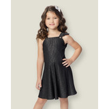 Vestido Infantil Brilho Rodado Menina Tamanho 4 A 14