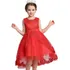 Vestido Infantil Calda Perolas Daminha Cinderela Azul Royal