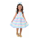 Vestido Infantil Candy Color