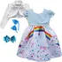 Vestido Infantil Chuva De Amor Chuva De Benção E Bolero
