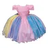 Vestido Infantil Chuva De Bênçãos E Amor Nuvem Luxo