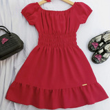 Vestido Infantil Ciganinha Ombro