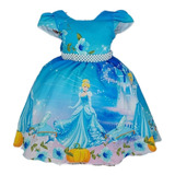 Vestido Infantil Cinderela Luxo
