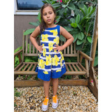 Vestido Infantil Colorido Verao