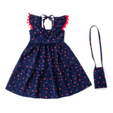 Vestido Infantil Com Babados