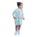Vestido Infantil Com Botoes