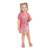 Vestido Infantil Cotton Maquinetado