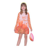 Vestido Infantil Em Crepe