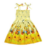 Vestido Infantil Estampa Da Abelhinha Modelo