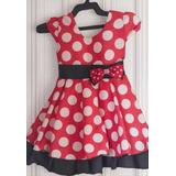 Vestido Infantil Estampa Minie