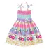 Vestido Infantil Estampa Tema Do Unicórnio Modelo Ciganinha