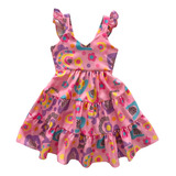 Vestido Infantil Estampado Menina