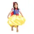 Vestido Infantil Fantasia Princesa Branca De Neve Com Laço