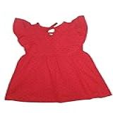 Vestido Infantil Feminino De Malha Vermelha