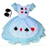 Vestido Infantil Festa Alice No País Das Maravilhas E Tiara