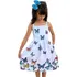Vestido Infantil Festa Borboleta Jardim Laço Floral + Brinde
