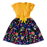 Vestido Infantil Festa Estampado