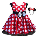 Vestido Infantil Festa Minnie