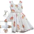 Vestido Infantil Floral Daminha Formatura Com Kit Completo