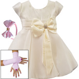 Vestido Infantil Floral Luxo