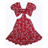 Vestido Infantil Forrado Tecido