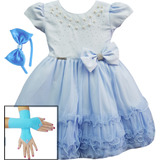 Vestido Infantil Frozen Cinderela Alice Realeza