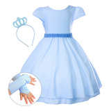Vestido Infantil Frozen Cinderela