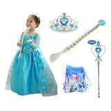 Vestido Infantil Frozen Elsa Importado Pronta Entrega