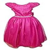 Vestido Infantil Glitter Pink Brilhante Festa