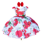 Vestido Infantil Jardim Encantado
