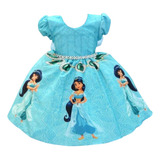 Vestido Infantil Jasmine Aladdin