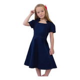 Vestido Infantil Jeans Elastano