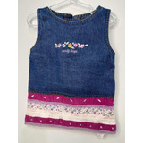 Vestido Infantil Jeans Importado