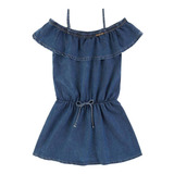 Vestido Infantil Jeans Pulla